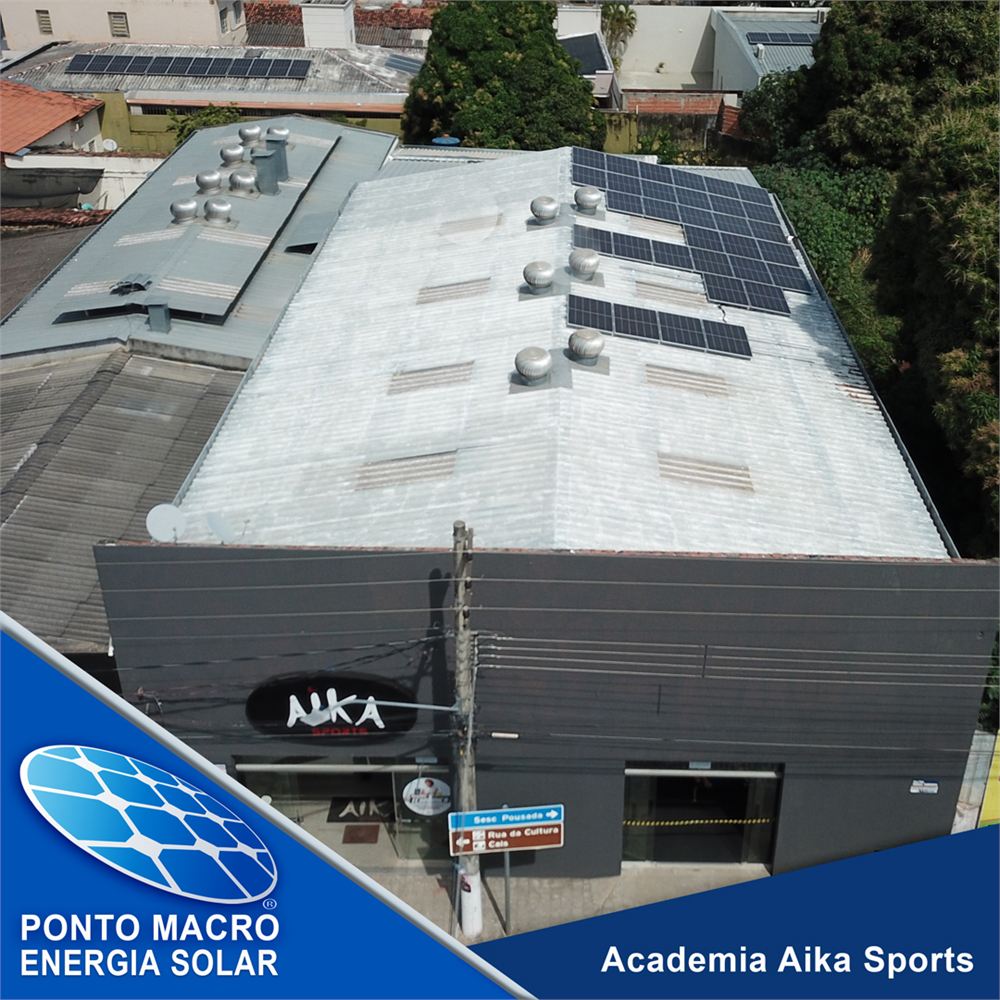 Projeto de energia solar: Academia Aika Sports