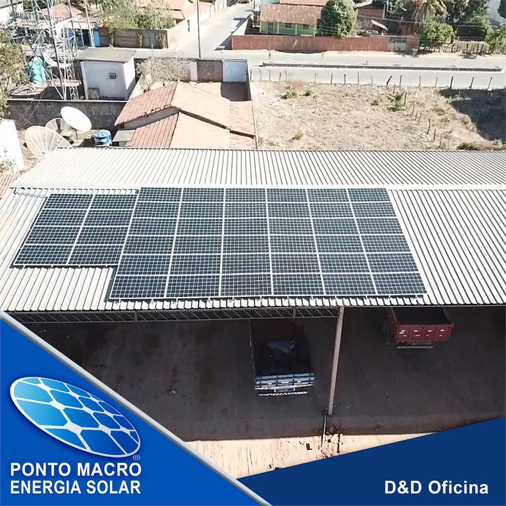 Projeto de energia solar: D&D Oficina