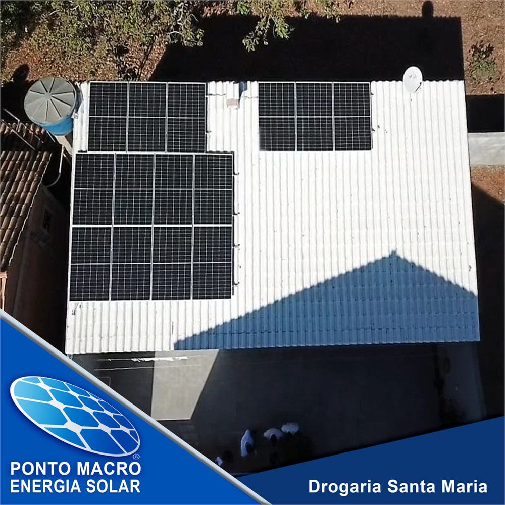 Projeto de energia solar: Drogaria Santa Maria