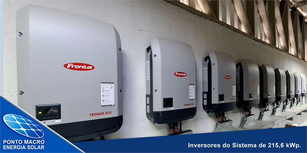 Projeto de energia solar: Sistema de inversores — 215 kWp