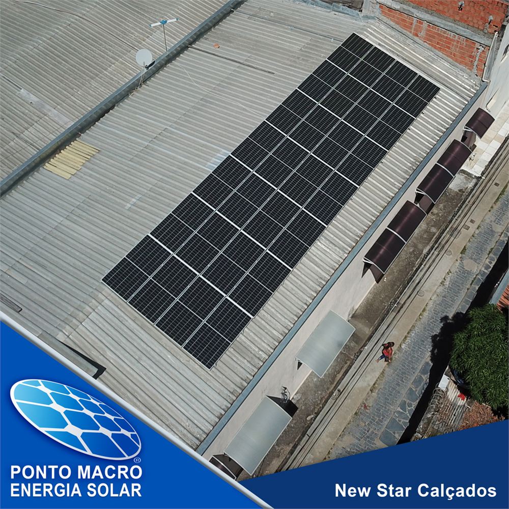 Projeto de energia solar: New Star Calçados