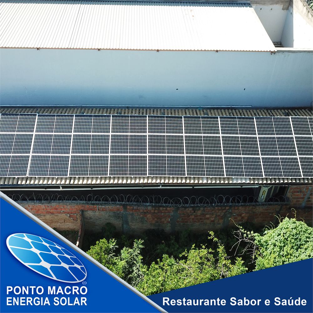 Projeto de energia solar: Restaurante Sabor e Saúde