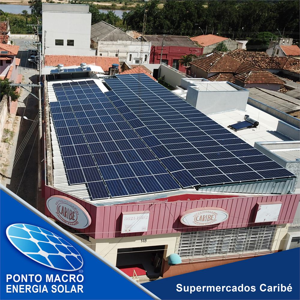 Projeto de energia solar: Supermercados Caribé